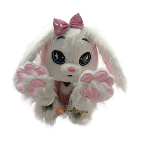 Pink white rabbit Costume Easter Bunny Mascot Costume Cosplay