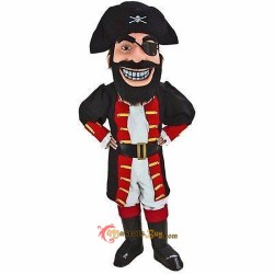 Pirate Captain Redbeard Mascot Costume Cosplay