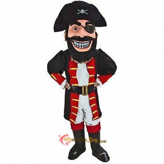Pirate Captain Redbeard Mascot Costume Cosplay