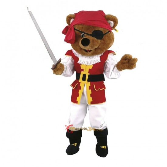 Pirate Cute Bear Mascot Costume Cosplay