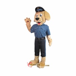 Police Handsome Dog Mascot Costume Cosplay
