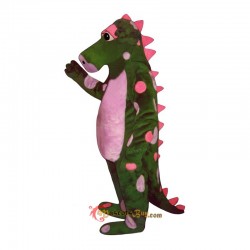 Polka Dot Dragon Mascot Costume Cosplay