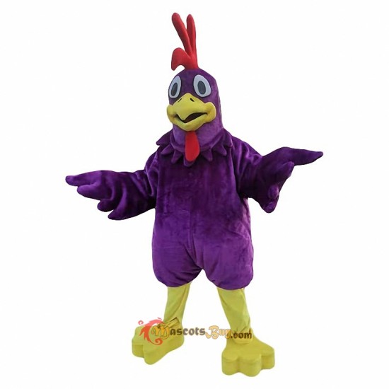 Purple Chicken Hen Cock Mascot Costume Cosplay