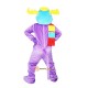 Purple Moose Elk Wapiti Mascot Costume Cosplay
