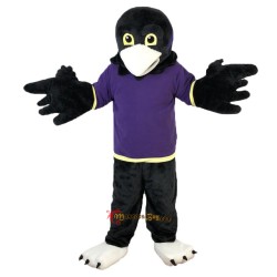 Purple Vest Sport Eagle Mascot Costume Cosplay