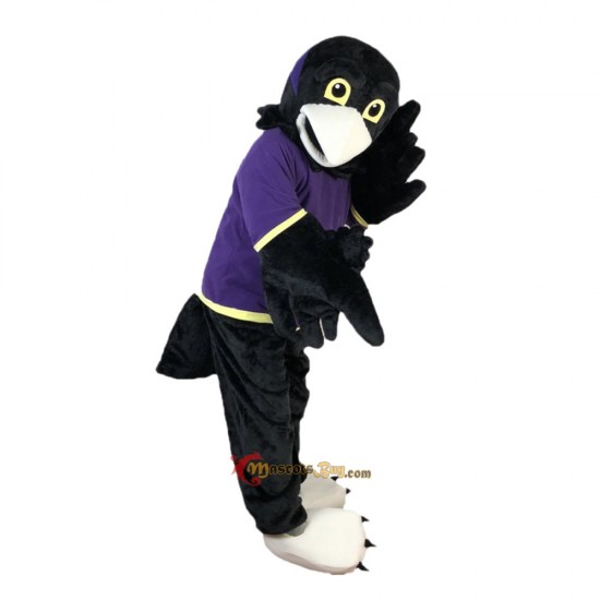 Purple Vest Sport Eagle Mascot Costume Cosplay