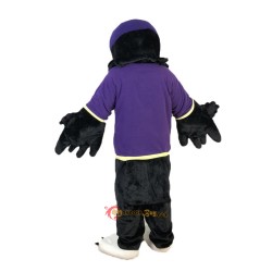 Purple Vest Sport Eagle Mascot Costume Cosplay