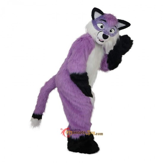 Purple Woolly Wolf Wolves Plush Wolf Mascot Costume Cosplay