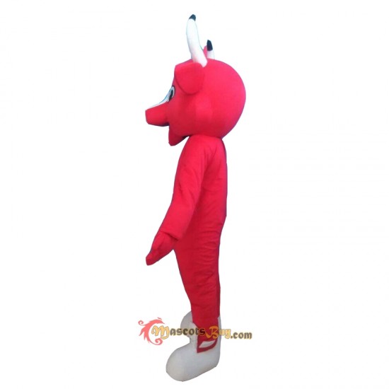 Red Bull Cow Mascot Costume Cosplay