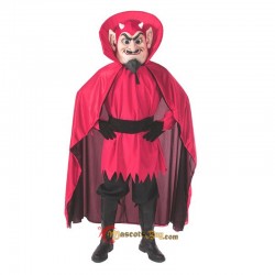 Red Devil Mascot Costume Cosplay