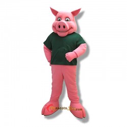 Red Happy Pig Mascot Costume Cosplay