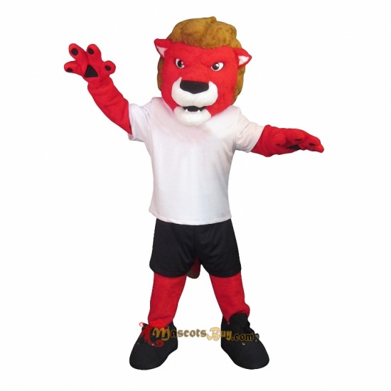 Red Lion Mascot Costume Cosplay