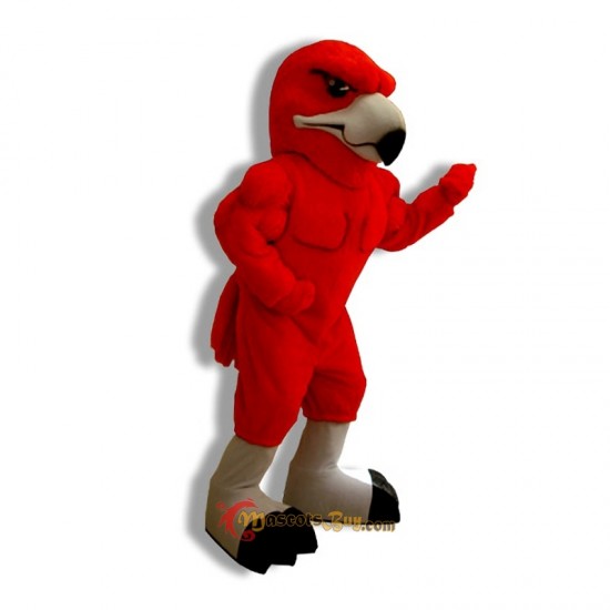 Red School Hawk Mascot Costume Cosplay