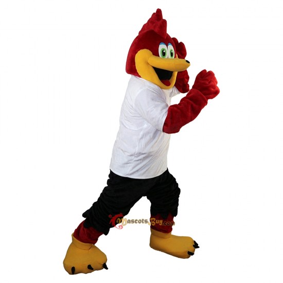 Red Sport Eagle Mascot Costume Cosplay