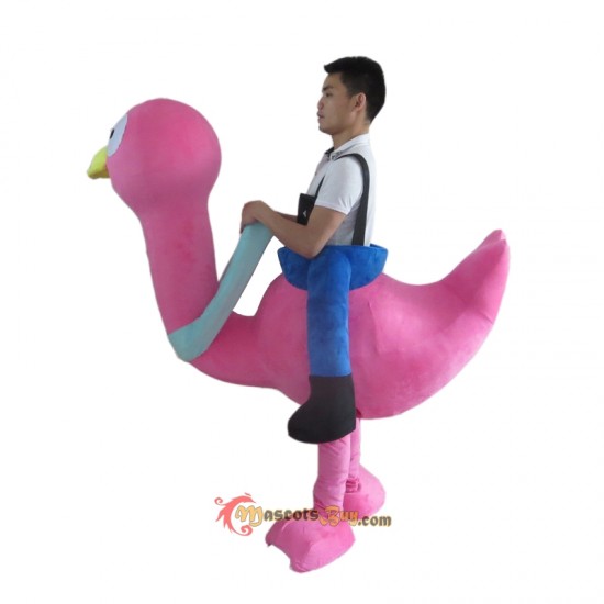 Ride on Ostrich Mascot Costume Cosplay