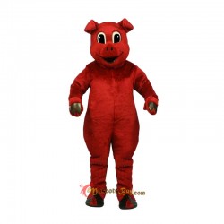 Ruddy Redpig Mascot Costume Cosplay