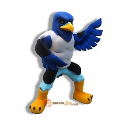 School Blue Falcon Mascot Costume Cosplay