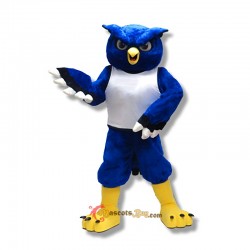School Blue Owl Mascot Costume Cosplay