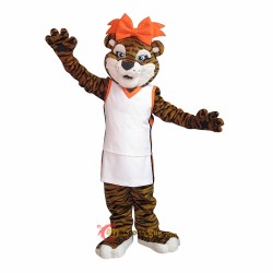 School Girl Tiger Mascot Costume Cosplay