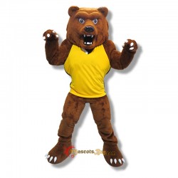 School Grizzly Bear Mascot Costume Cosplay