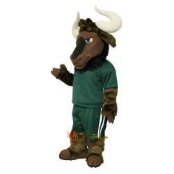School Handsome Buffalo Mascot Costume Cosplay