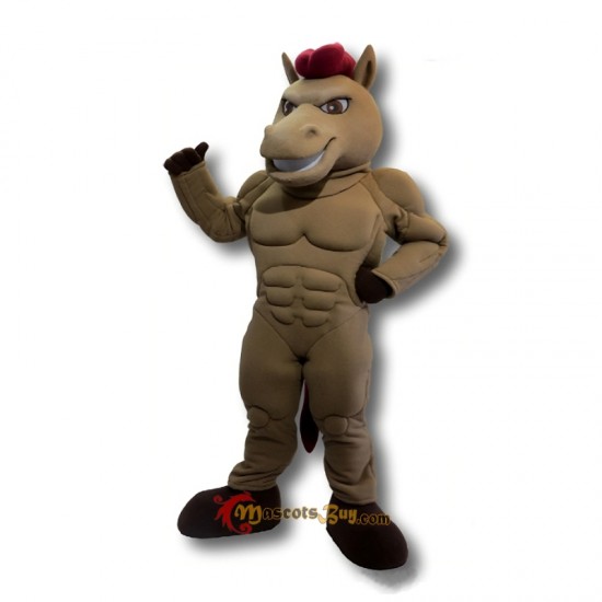 School Power Cool Mustang Mascot Costume Cosplay