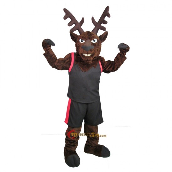School Tough Elk Mascot Costume Cosplay