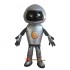 Silver Robot Mascot Costume Cosplay