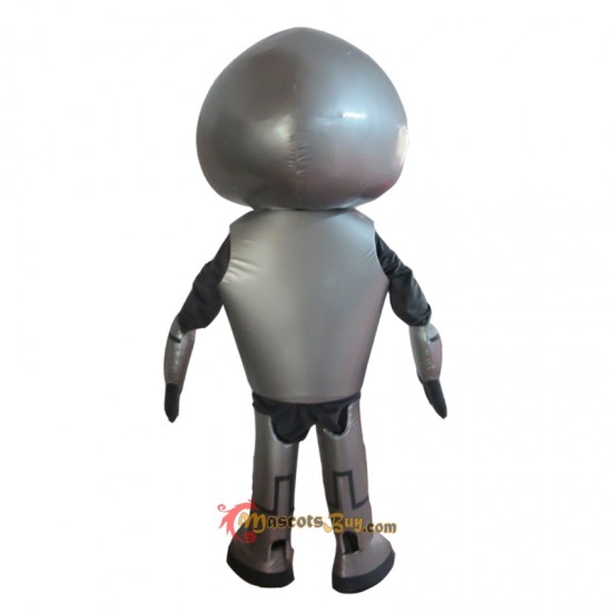 Silver Robot Mascot Costume Cosplay