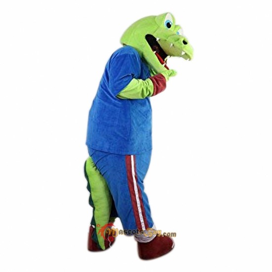 Sport Green Crocodile Mascot Costume Cosplay