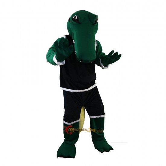 Sport Green Crocodile Mascot Costume Cosplay