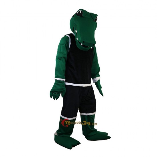 Sport Green Crocodile Mascot Costume Cosplay