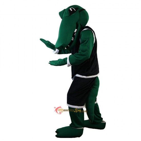 Sport Green Crocodile Mascot Costume Cosplay