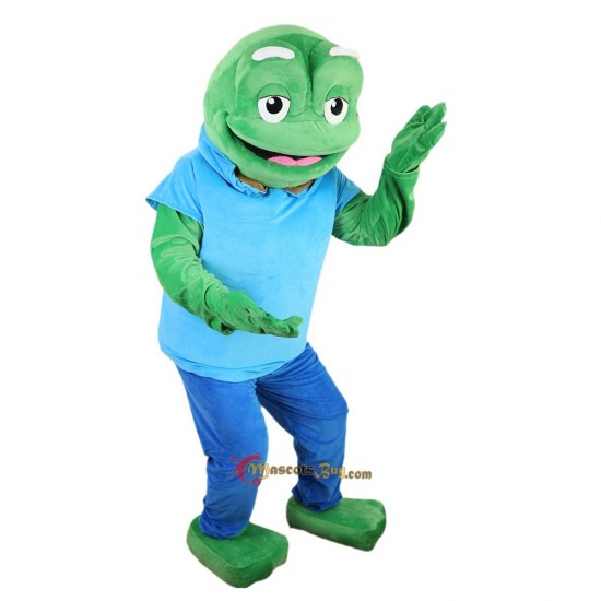 Sport Green Frog Mascot Costume Cosplay