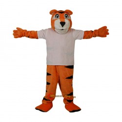 Sport Orange Tiger Mascot Costume Cosplay