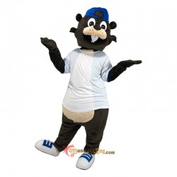 Sports Brown Beaver Castor Mascot Costume Cosplay