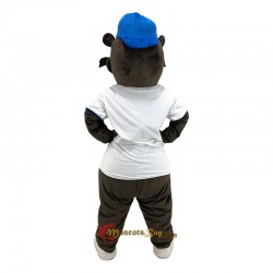 Sports Brown Beaver Castor Mascot Costume Cosplay