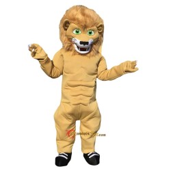 Strong Muscular Lion Mascot Costume Cosplay