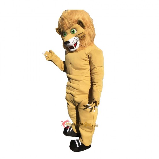 Strong Muscular Lion Mascot Costume Cosplay