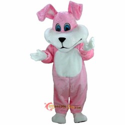 Super Pink Bunny Lightweight Mascot Costume Cosplay