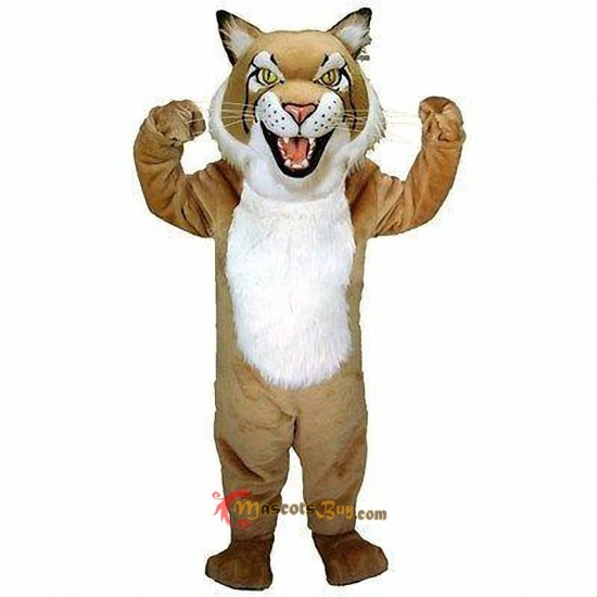 Tan Bobcat Mascot Costume Cosplay