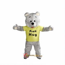 Teddy bear Mascot Costume Free hug Cosplay