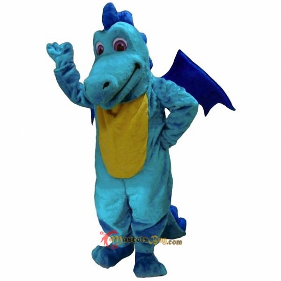 Turquoise Dragon Mascot Costume Cosplay
