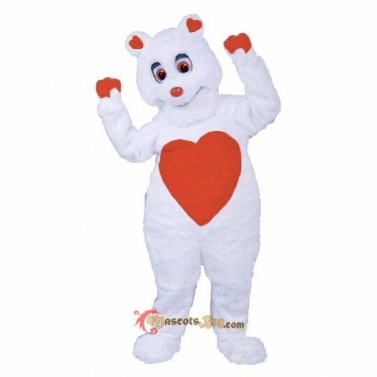 Valentine Bear Mascot Costume Cosplay