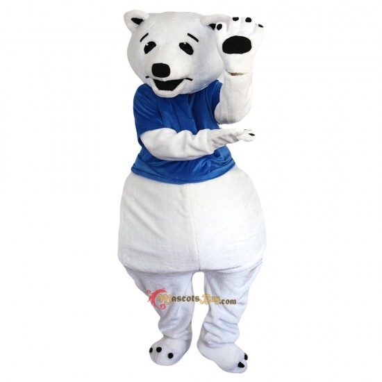 White Bear Mascot Costume Cosplay