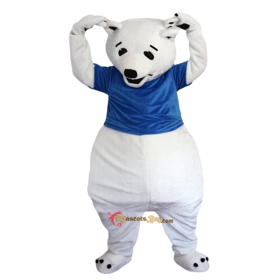 White Bear Mascot Costume Cosplay