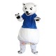 White Bear Mascot Costume Cosplay