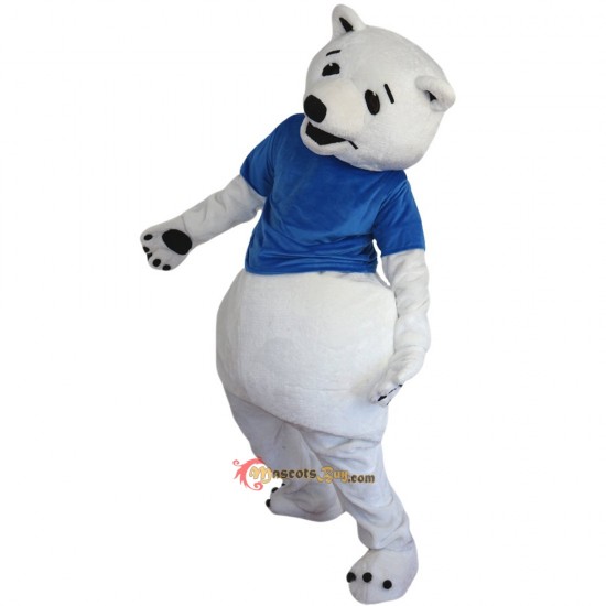 White Bear Mascot Costume Cosplay