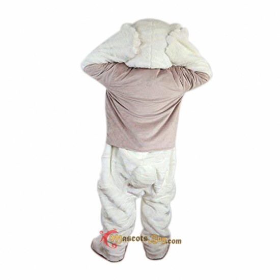 White Bear Mascot Costume Cosplay