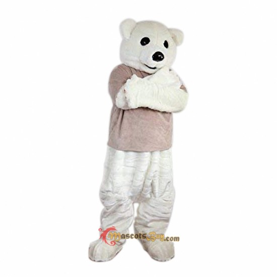 White Bear Mascot Costume Cosplay